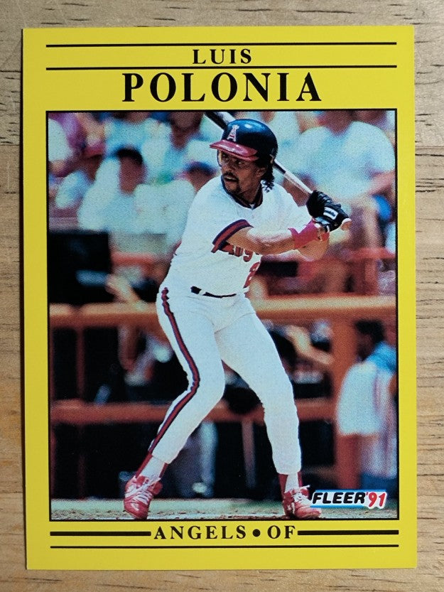 1991 Fleer #322 Luis Polonia