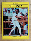 1991 Fleer #322 Luis Polonia