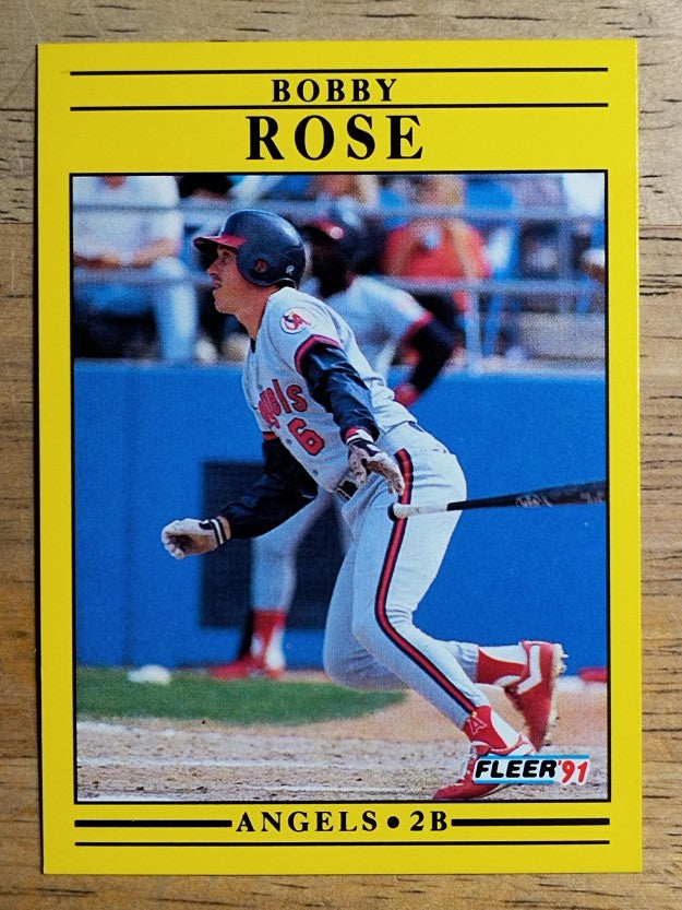 1991 Fleer #324 Bobby Rose