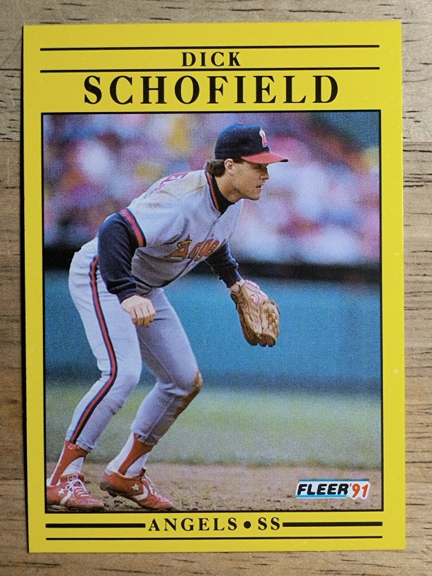 1991 Fleer #325 Dick Schofield