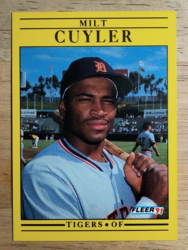 1991 Fleer #334 Milt Cuyler