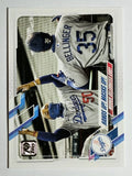 2021 Topps #303 Hands Up! Masks Up!/Mookie Betts/Cody Bellinger