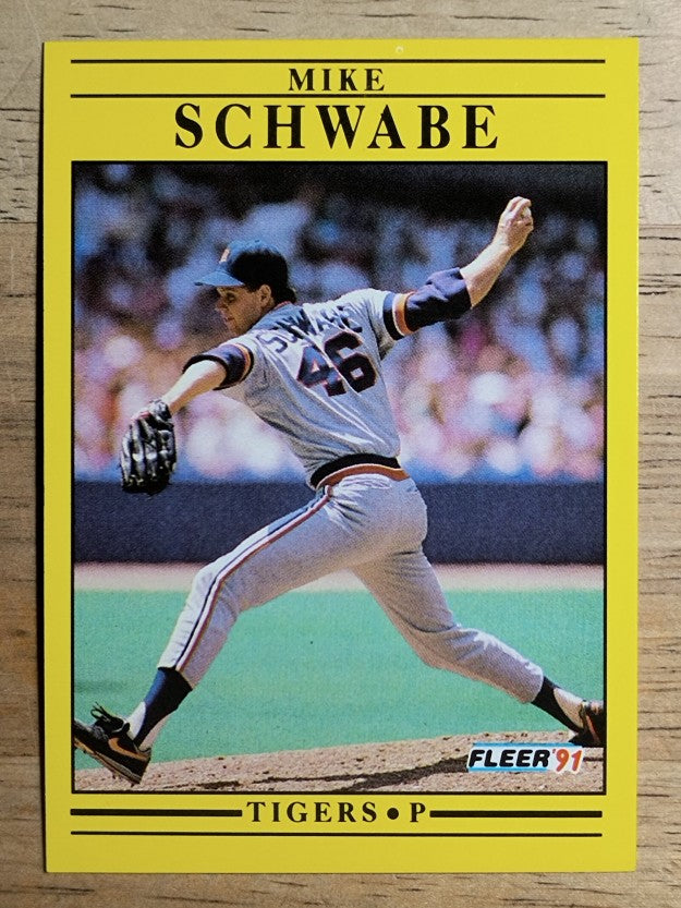 1991 Fleer #351 Mike Schwabe