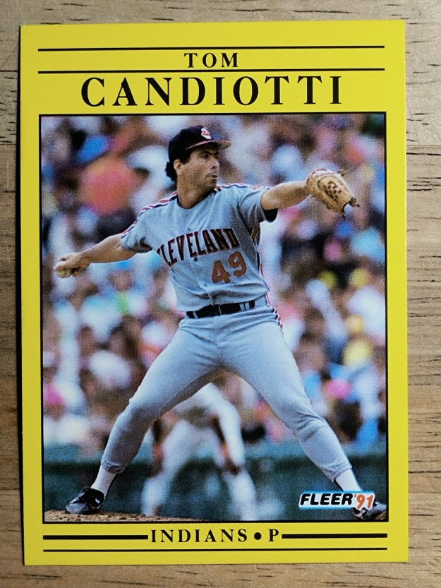1991 Fleer #364 Tom Candiotti