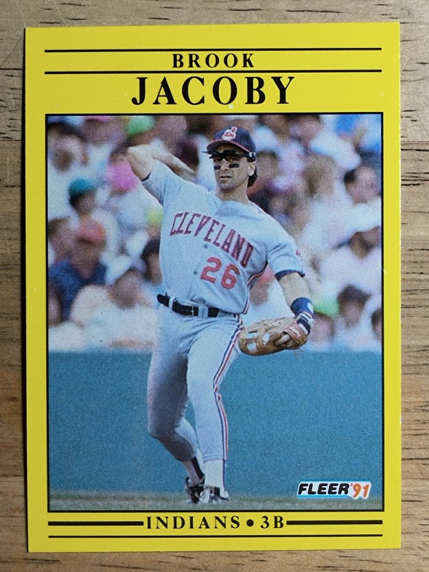 1991 Fleer #369 Brook Jacoby