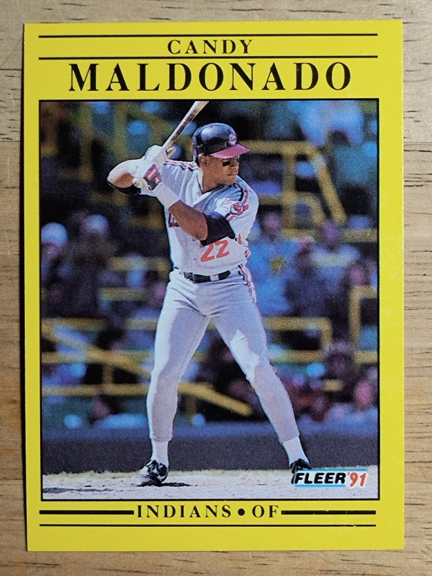 1991 Fleer #373 Candy Maldonado