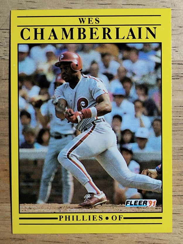 1991 Fleer #391 Wes Chamberlain RC