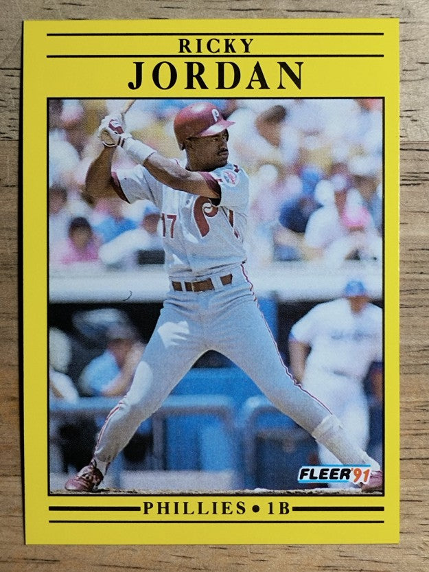 1991 Fleer #401 Ricky Jordan