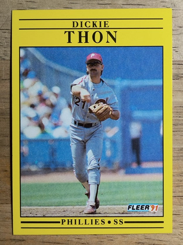1991 Fleer #412 Dickie Thon