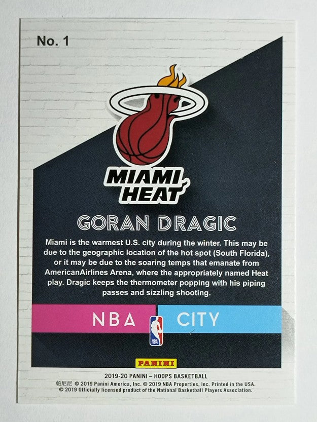 2019-20 Hoops NBA City #1 Goran Dragic