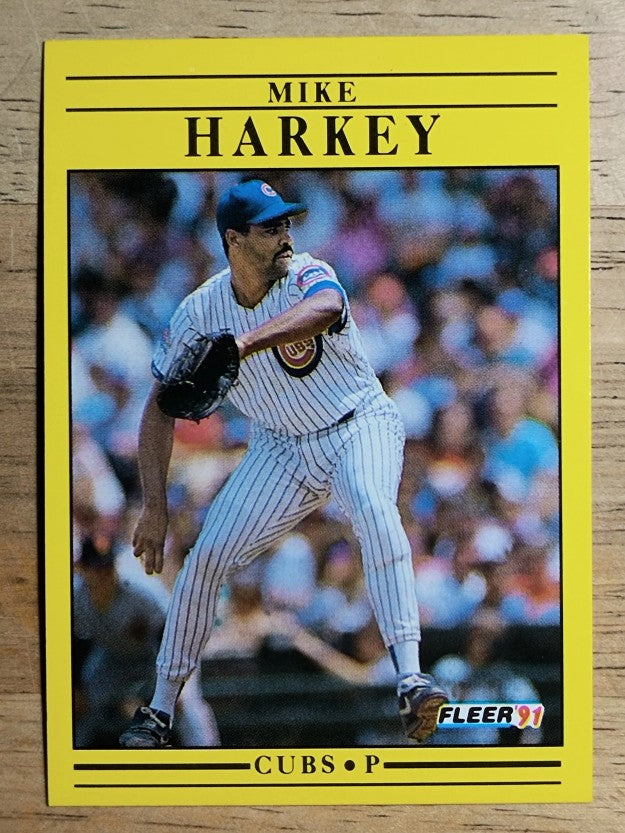 1991 Fleer #423 Mike Harkey