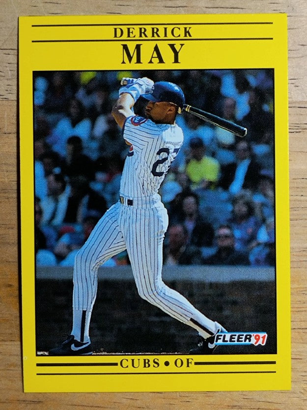 1991 Fleer #427 Derrick May
