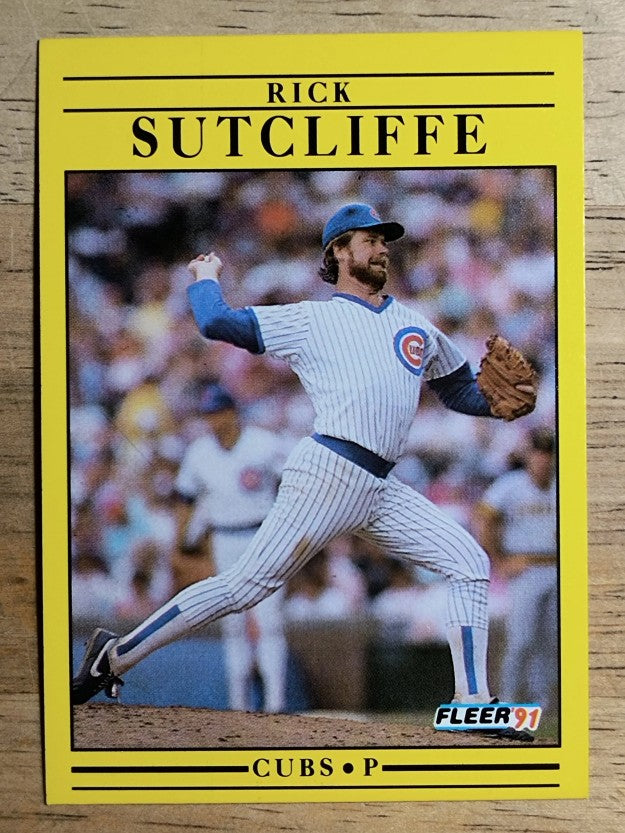 1991 Fleer #434 Rick Sutcliffe