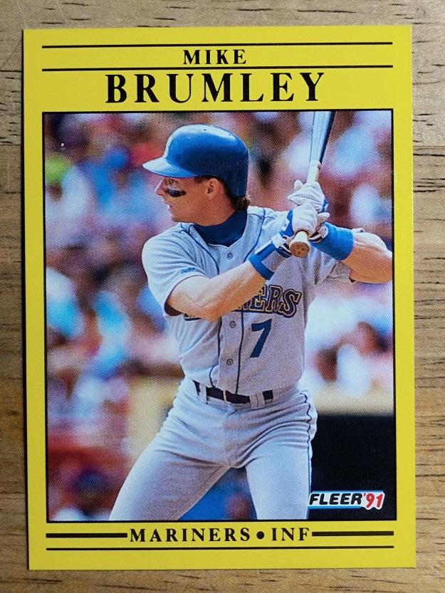 1991 Fleer #445 Mike Brumley