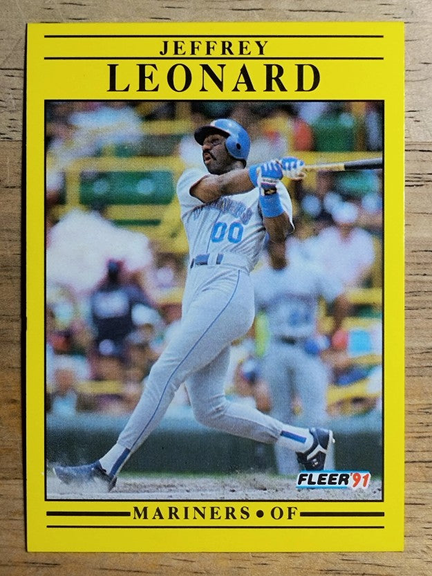 1991 Fleer #456 Jeffrey Leonard