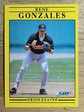 1991 Fleer #473 Rene Gonzales