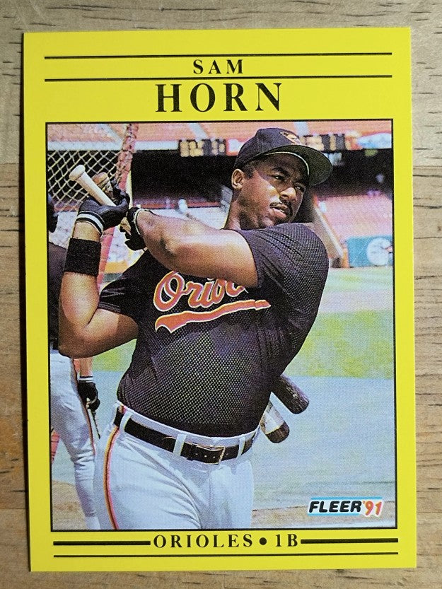 1991 Fleer #477 Sam Horn