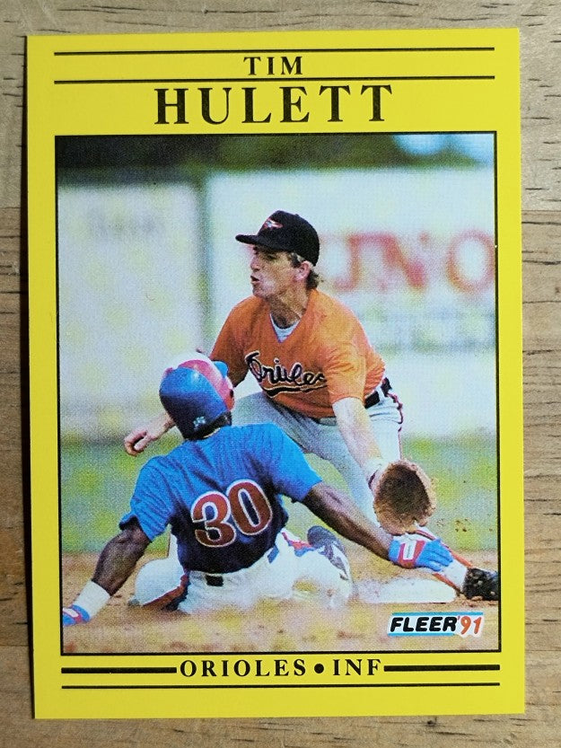1991 Fleer #478 Tim Hulett