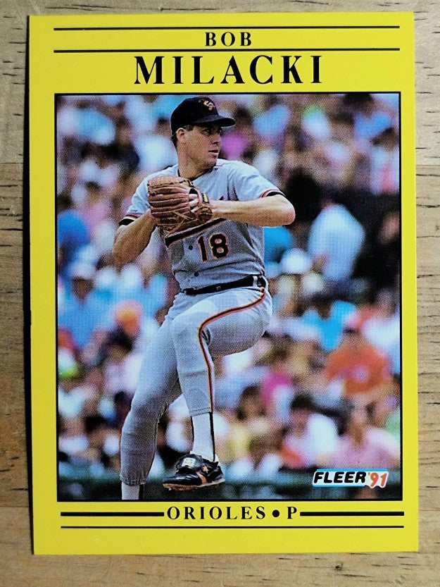1991 Fleer #483 Bob Milacki
