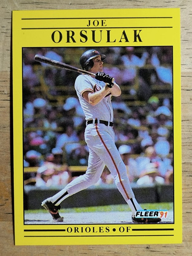 1991 Fleer #487 Joe Orsulak