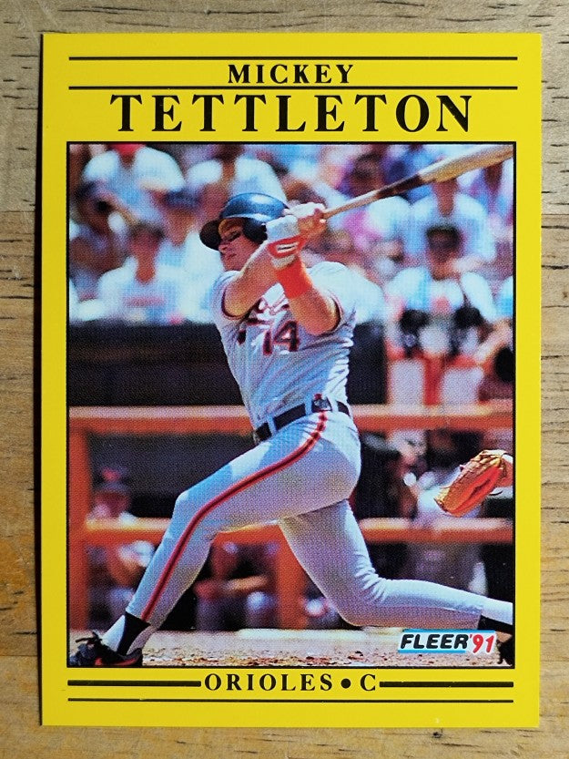 1991 Fleer #494 Mickey Tettleton