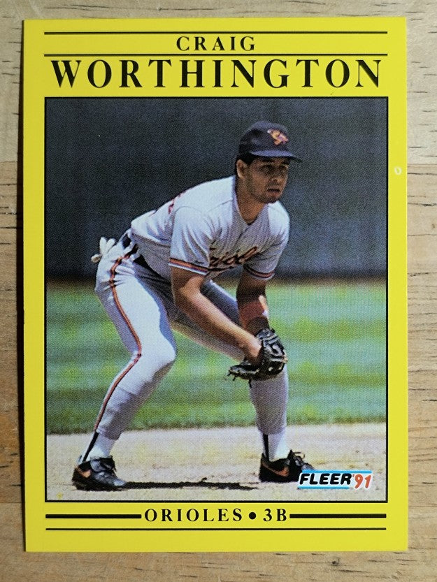 1991 Fleer #496 Craig Worthington