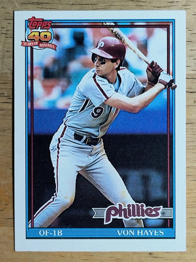 1991 Topps #15 Von Hayes