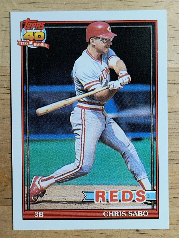1991 Topps #45 Chris Sabo