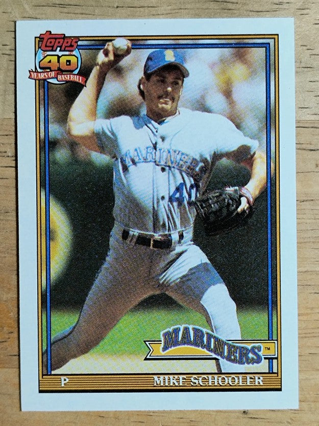 1991 Topps #365 Mike Schooler