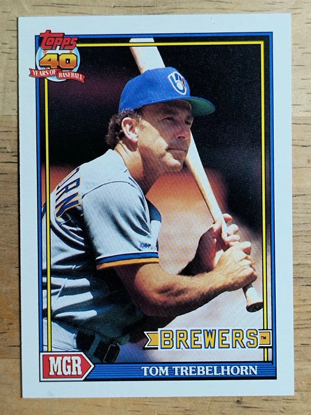 1991 Topps #459 Tom Trebelhorn MG