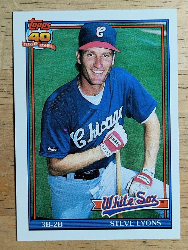 1991 Topps #612 Steve Lyons