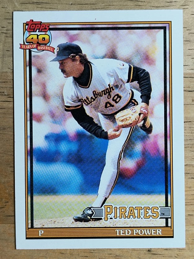 1991 Topps #621 Ted Power