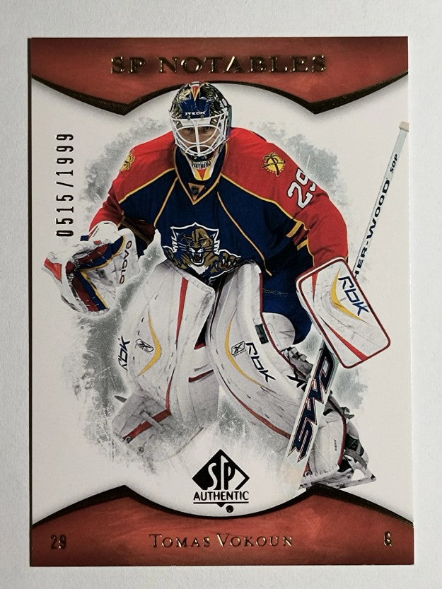 2007-08 SP Authentic #135 Tomas Vokoun NOT