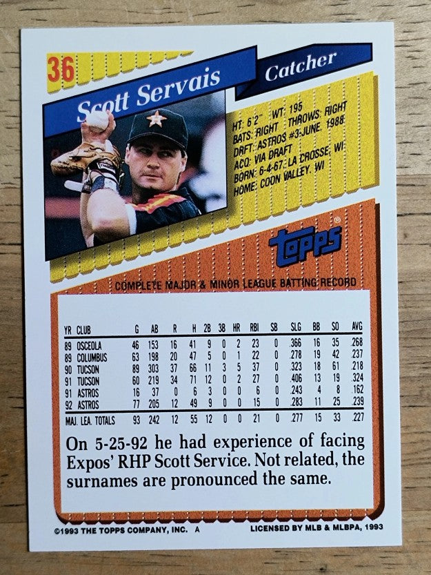 1993 Topps Gold #36 Scott Servais