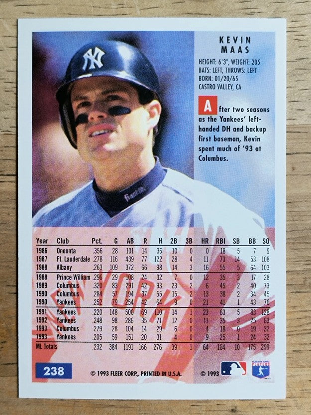 1994 Fleer #238 Kevin Maas