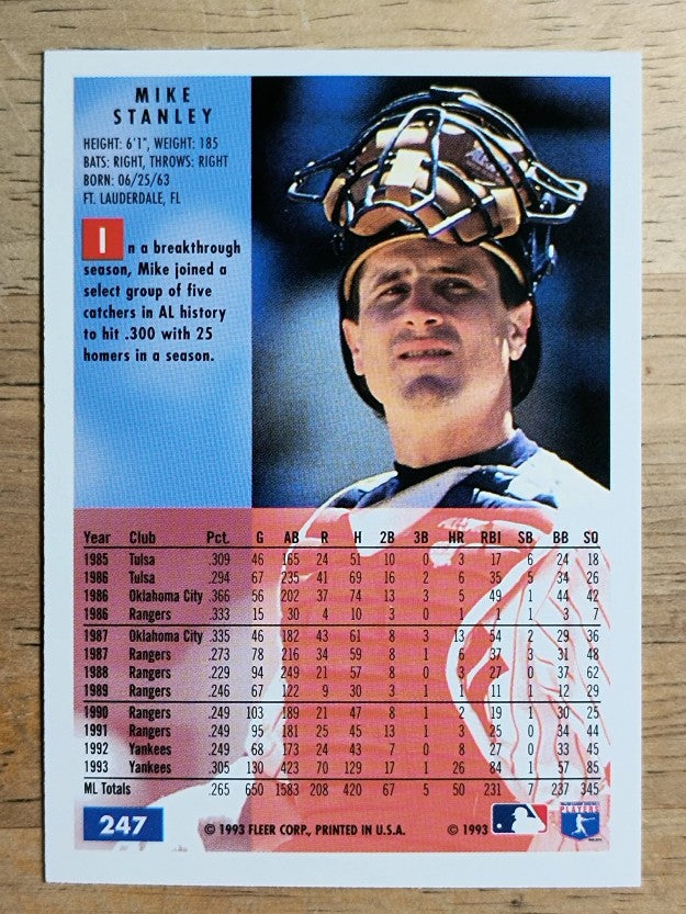 1994 Fleer #247 Mike Stanley