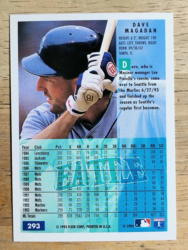 1994 Fleer #293 Dave Magadan