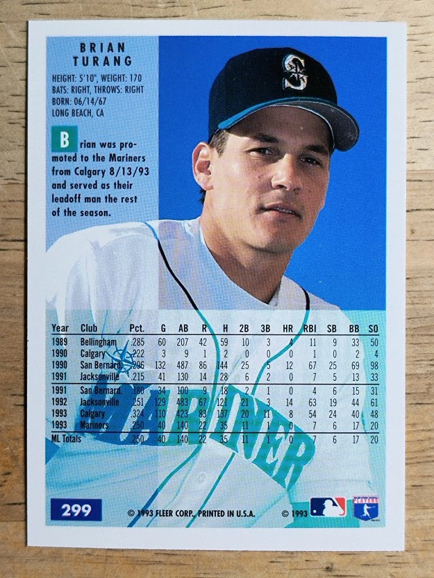 1994 Fleer #299 Brian Turang RC