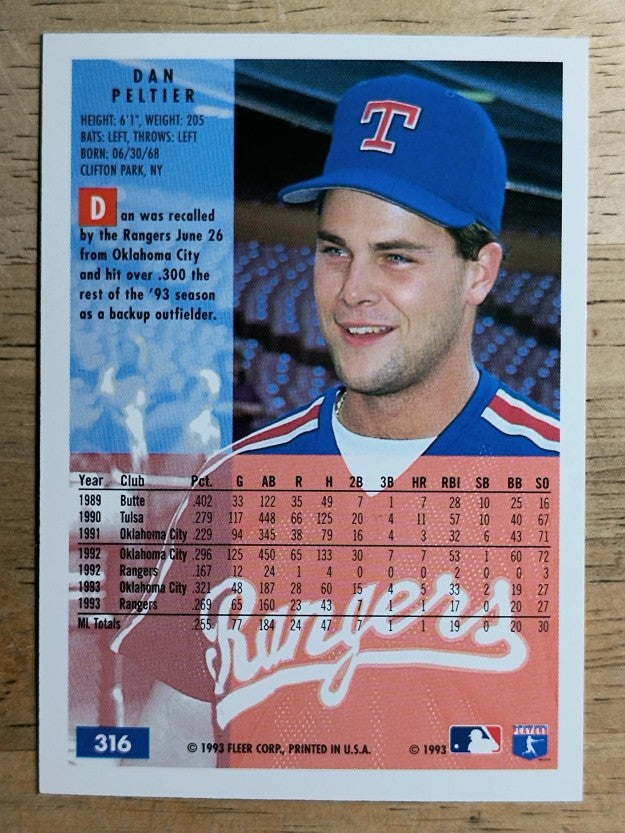 1994 Fleer #316 Dan Peltier