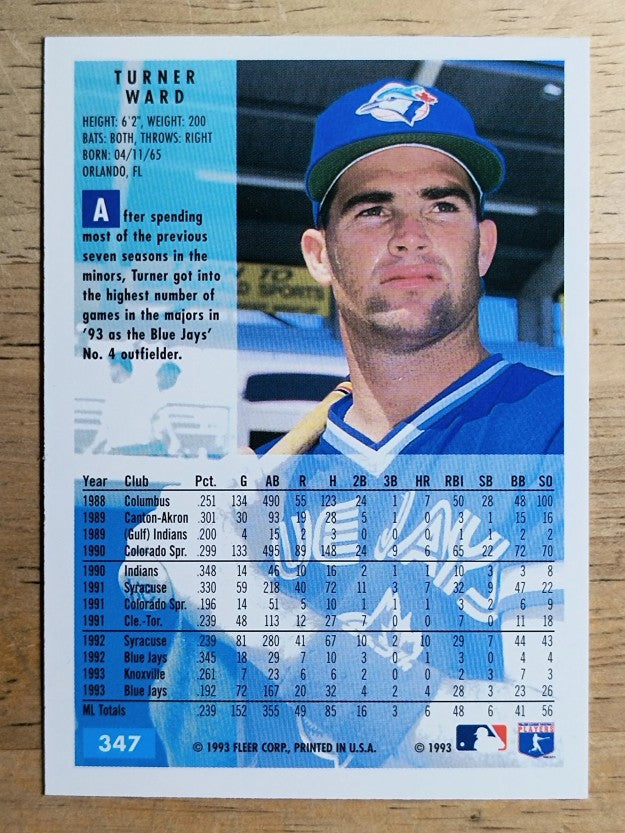 1994 Fleer #347 Turner Ward