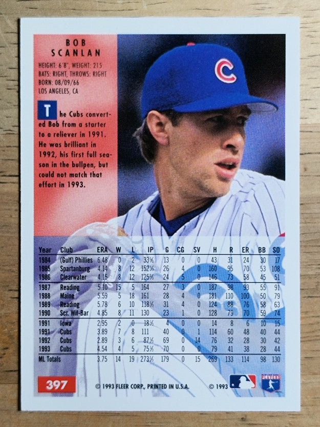1994 Fleer #397 Bob Scanlan