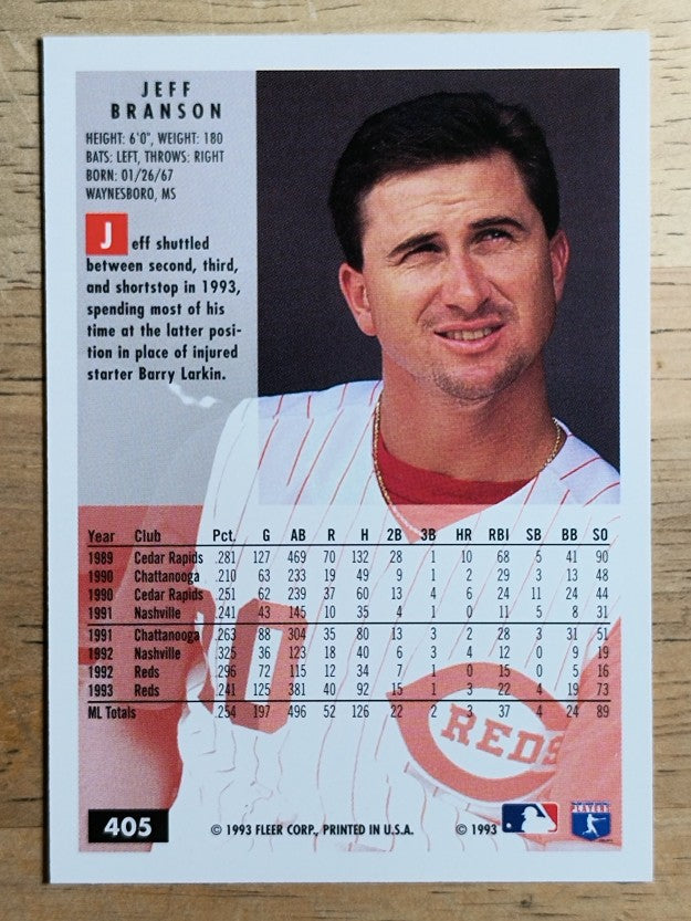 1994 Fleer #405 Jeff Branson