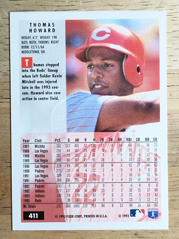 1994 Fleer #411 Thomas Howard