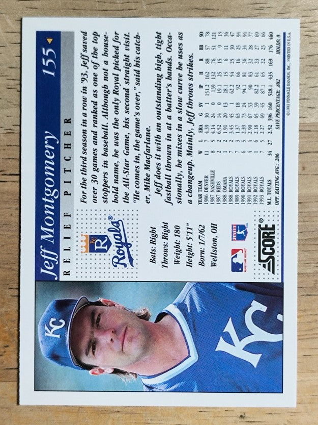 1994 Score #155 Jeff Montgomery
