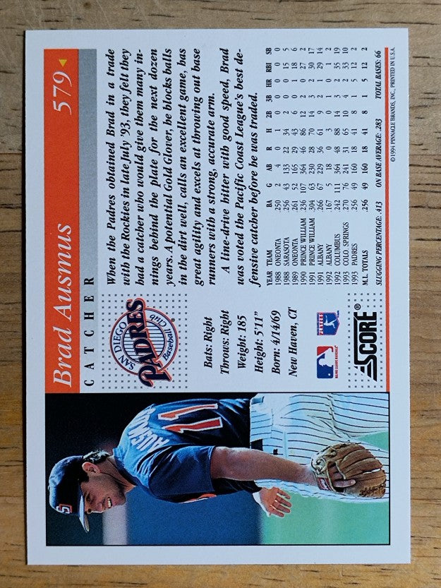 1994 Score #579 Brad Ausmus