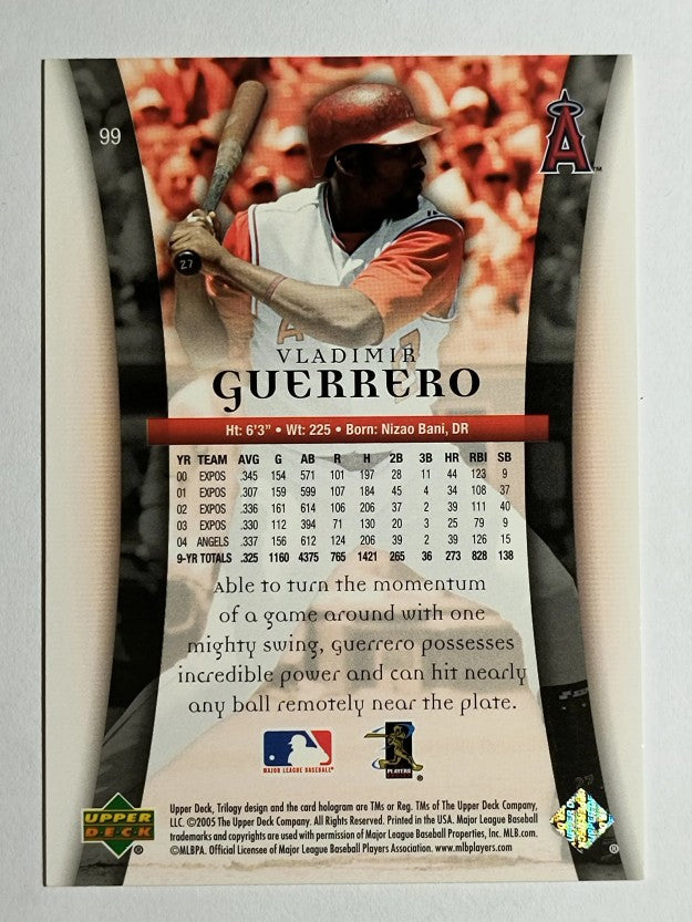2005 Upper Deck Trilogy #99 Vladimir Guerrero