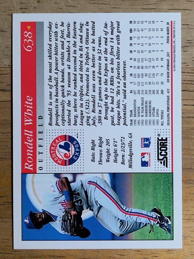 1994 Score #638 Rondell White