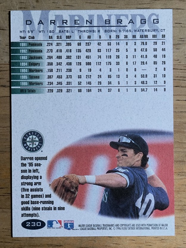 1996 Fleer #230 Darren Bragg
