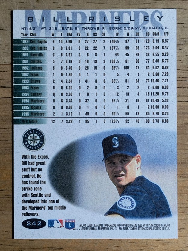 1996 Fleer #242 Bill Risley