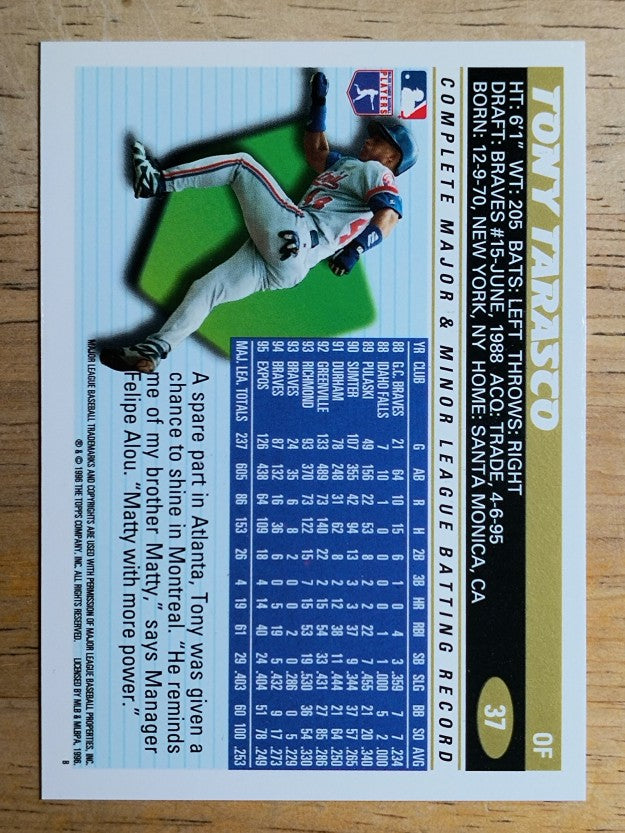 1996 Topps #37 Tony Tarasco